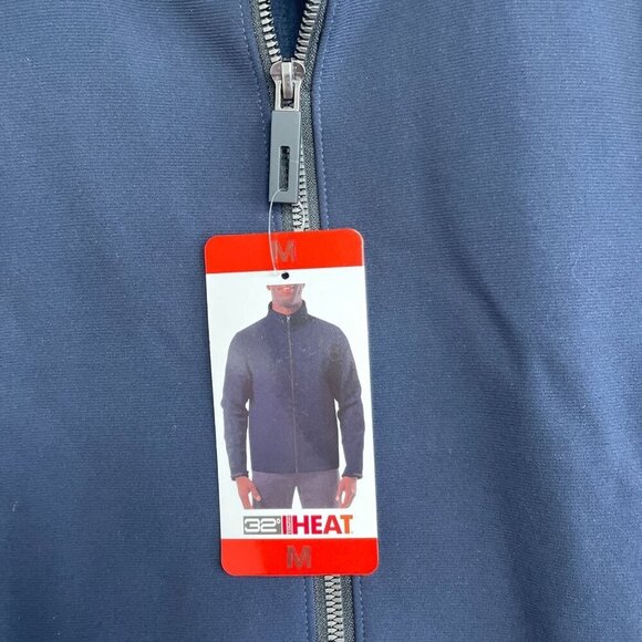 NEW 32 Degrees Men's Size M Full-Zip Jacket Polyester Navy Blue Windbreaker - Picture 4 of 9